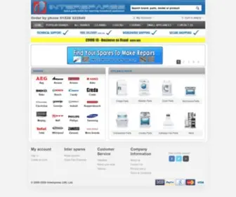 Inter-Spares.co.uk(Spare Parts) Screenshot