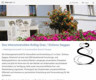 Inter-Uni.com(Interuniversitäres Kolleg für Gesundheit und Entwicklung) Screenshot