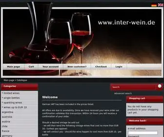 Inter-Wein.de(Inter-wein GmbH) Screenshot