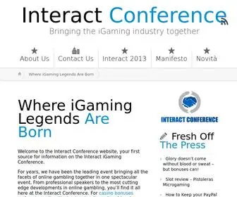 Interactconference.net(Interact Conference) Screenshot