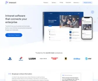 Interactgo.com(Interact delivers intranet software) Screenshot