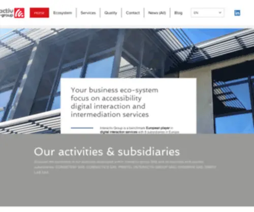 Interactiv-Group.net(Accueil Interactiv) Screenshot