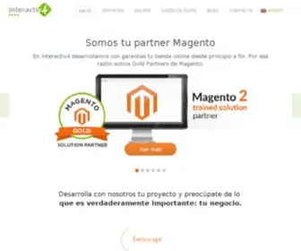 Interactiv4.com(Empresa de consultoría y desarrollo eCommerce) Screenshot