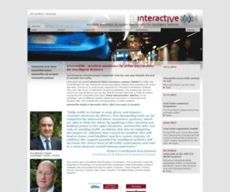 Interactive-IP.eu(Accident avoidance by intervention for Intelligent Vehicles) Screenshot
