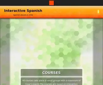 Interactive-Spanish.com(Spanish classes in Chile) Screenshot