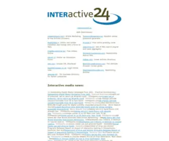 Interactive24.com(Interactive new media) Screenshot