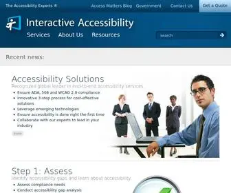 Interactiveaccessibility.com(ADA, 508 and WCAG 2.0 compliance) Screenshot