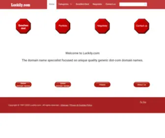 Interactiveflash.com(Luckily.com the quality generic domain name specialist) Screenshot