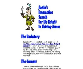 Interactiveknight.com(Justin's Interactive Search For His Knight In Shining Armor) Screenshot