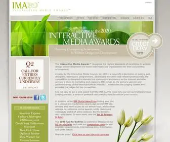 Interactivemediaawards.com(IMA Awards) Screenshot