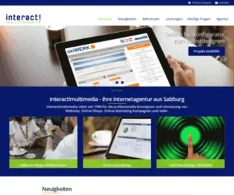 Interactmultimedia.at(Internetagentur Salzburg) Screenshot