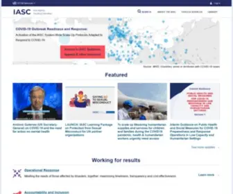 Interagencystandingcommittee.org(The IASC) Screenshot
