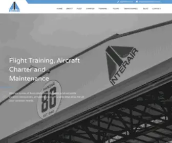 Interair.com.au(Private Charter Flights) Screenshot