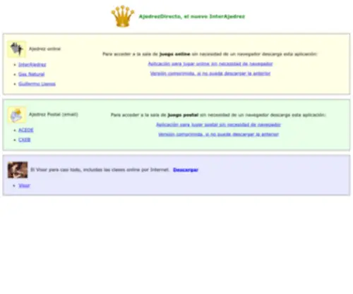 Interajedrez.com(Ajedrez gratis y otros recursos gratis) Screenshot