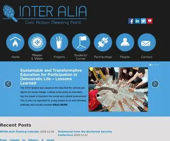 Interaliaproject.com(Inter Alia) Screenshot