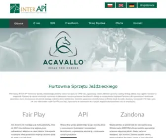 Interapi.pl(Inter API :: Hurtownia Sprzętu Jeździeckiego) Screenshot