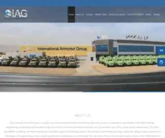 Interarmored.com(International Armored Group IAG Home) Screenshot