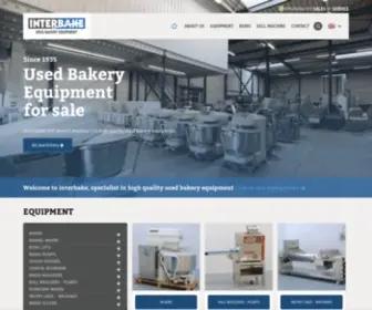 Interbake.nl(Used bakery equipment) Screenshot