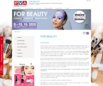 Interbeautyprague.cz(FOR BEAUTY) Screenshot