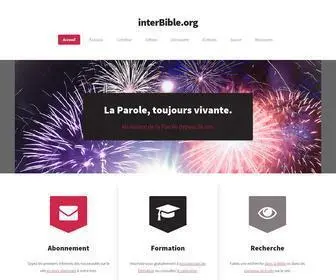 Interbible.org(Le portail de la pastorale biblique) Screenshot