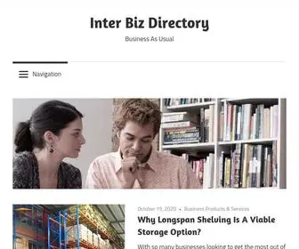 Interbizdirectory.com(Business As Usual) Screenshot