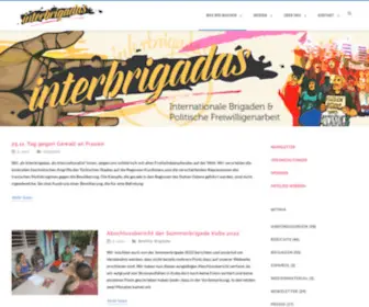 Interbrigadas.org(Internationale Brigaden und politische Freiwilligenarbeit) Screenshot