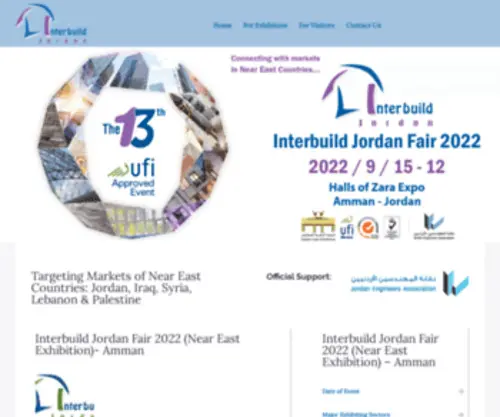 Interbuild.jo(معارض البوابة الذهبية) Screenshot