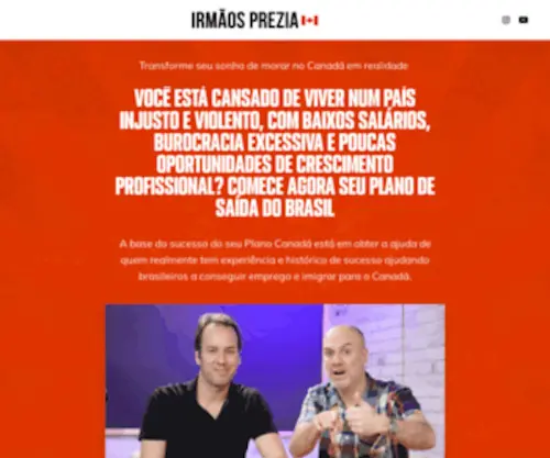 Intercambionocanada.com(Irmãos Prezia) Screenshot