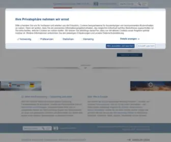 Intercaravaning.de(Wohnmobile, Wohnwagen und Rundum-Service bei über 40 Fachhändlern in Europa) Screenshot