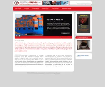 Intercargo-SA.com(Freight forwarder and logistic provider) Screenshot