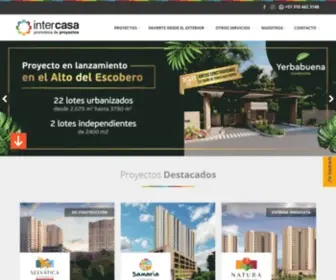 Intercasa.com.co(Venta de proyectos nuevos) Screenshot