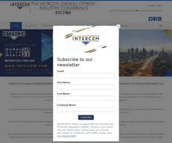 Intercem.com(The World&#039;s Leading Cement Industry Conference) Screenshot