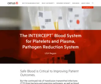 Intercept-USA.com(The INTERCEPT Blood System) Screenshot