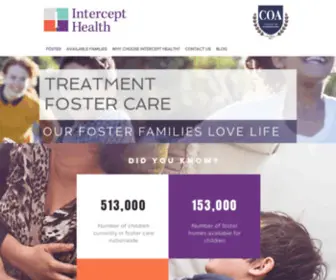 Intercepthealthtfc.com(Foster Care) Screenshot