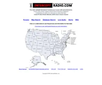 Interceptradio.com(Scanner Frequencies and Frequency Database) Screenshot