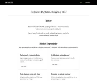 Intercios.com(Bienveni@ a INT3RCIOS) Screenshot