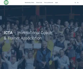 Intercoaching.net(International Coach and Trainer Association) Screenshot