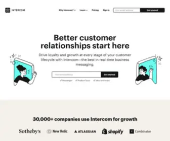 Intercom-Mail-100.com(Conversational Relationship Platform) Screenshot