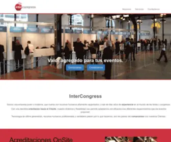 Intercongress.com.ar(Valor Agregado a tus Eventos) Screenshot