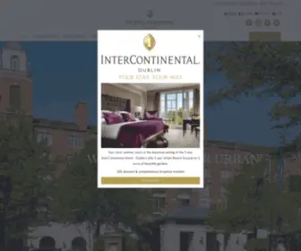 Intercontinentaldublin.ie(InterContinental Dublin) Screenshot