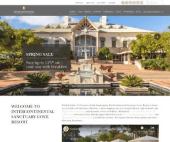 Intercontinentalsanctuarycove.com(Luxury Resort in the Northern Gold Coast) Screenshot