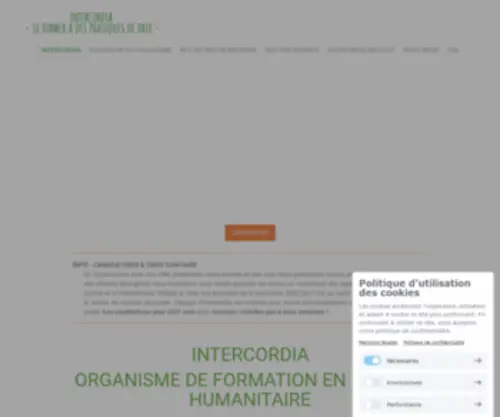 Intercordia.org(Expérience de solidarité à l'international diplômante) Screenshot