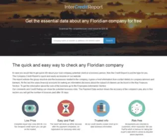Intercreditreport.com(The quick and easy way to check any Floridian company) Screenshot