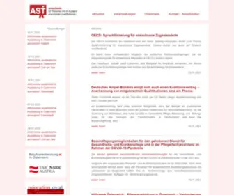 Interculturexpress.at(AST: Anlaufstellen für Personen mit im Ausland erworbenen Qualifikationen) Screenshot