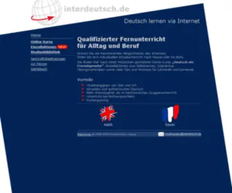 Interdeutsch.de(Deutsch lernen via Internet) Screenshot