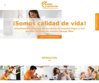 Interdomicilio.com(Deja los servicios de tu hogar en manos de profesionales) Screenshot