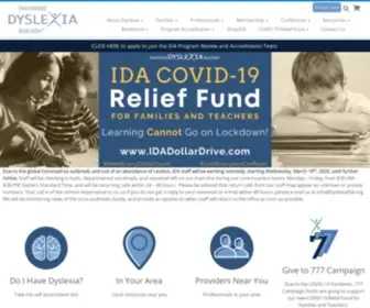 Interdys.org(International Dyslexia Association) Screenshot