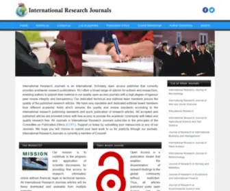 Interesjournals.org(International Research Journal) Screenshot