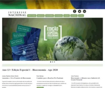 Interessenacional.com.br(Revista Interesse Nacional) Screenshot