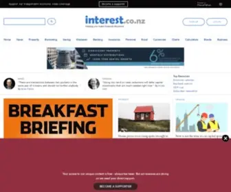 Interest.co.nz(Helping you make financial decisions) Screenshot